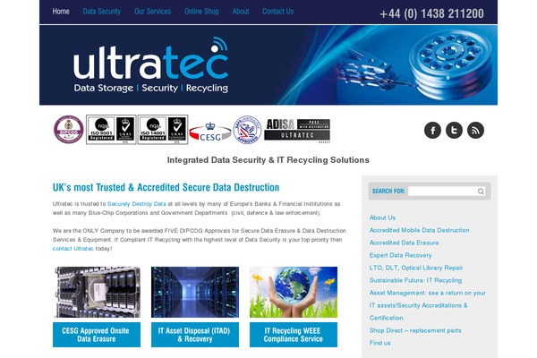 ultratec.co.uk site used Ultratec