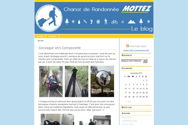 ultreia-randonnee.com site used Chariotrando