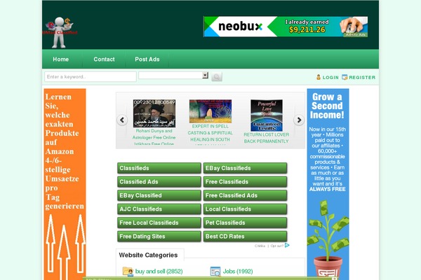Ct theme site design template sample