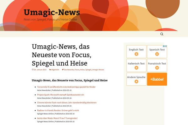 WordPress website example screenshot