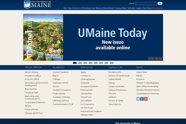 umaine.edu site used Umaine