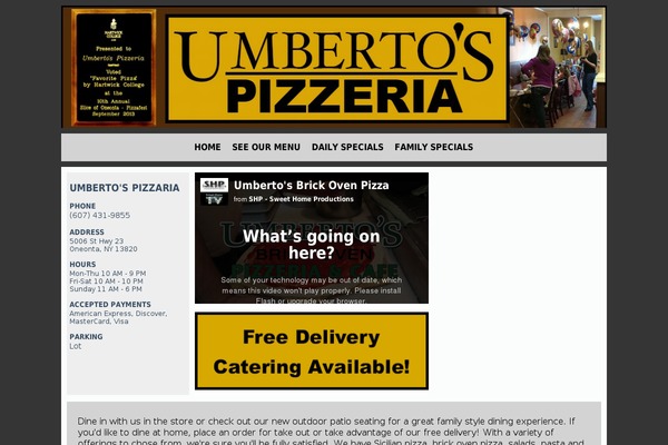 umbertosbrickovenpizza.com site used Super-hijinksified