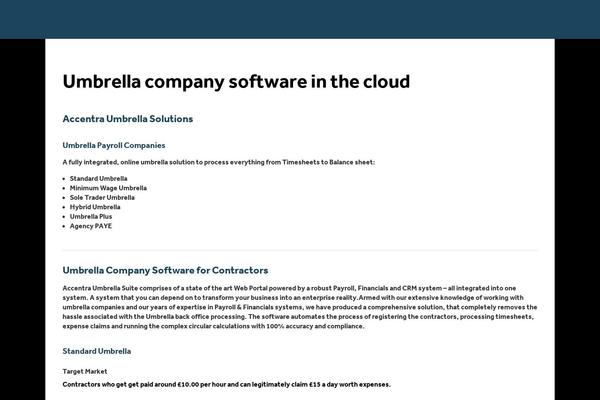 umbrella-software.co.uk site used Accentra-2015