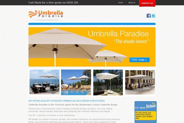Umbrella theme site design template sample