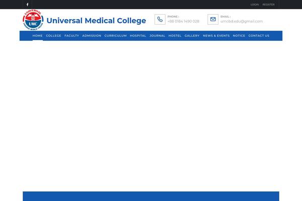 Univero theme site design template sample