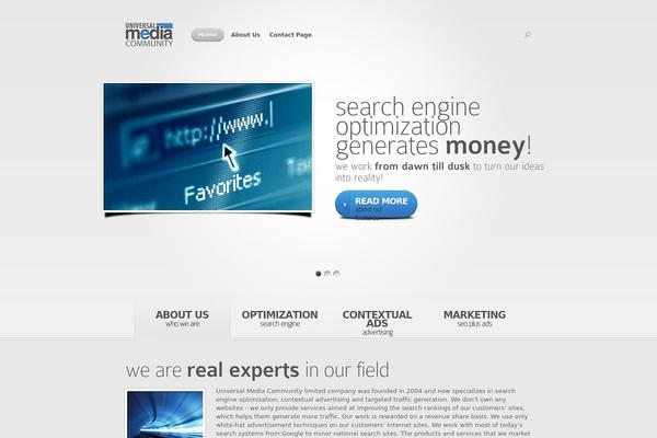 Nova theme site design template sample