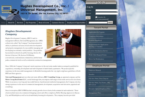 Hughes-development theme site design template sample