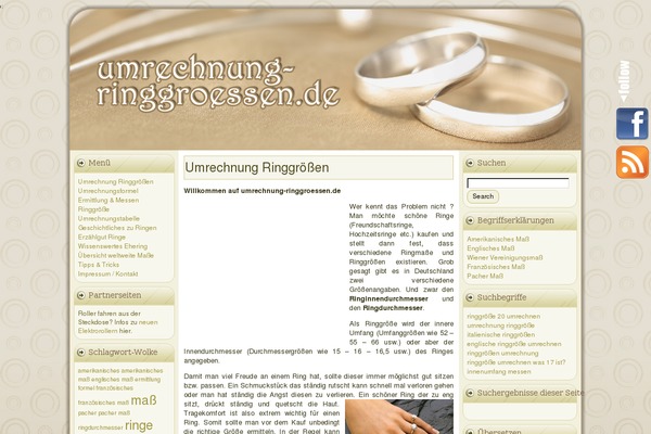 umrechnung-ringgroessen.de site used Umrechnung-ringgroessen