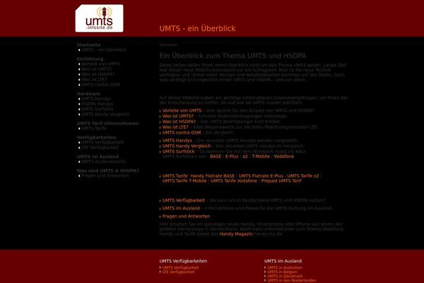 umts-infosite.de site used Umts