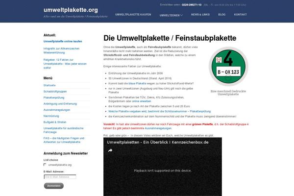 umweltplakette.org site used Wkz-reservieren-theme
