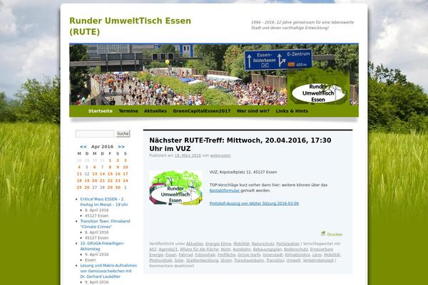 umwelttisch.de site used Rutetheme