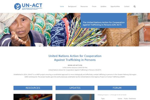 un-act.org site used Unact