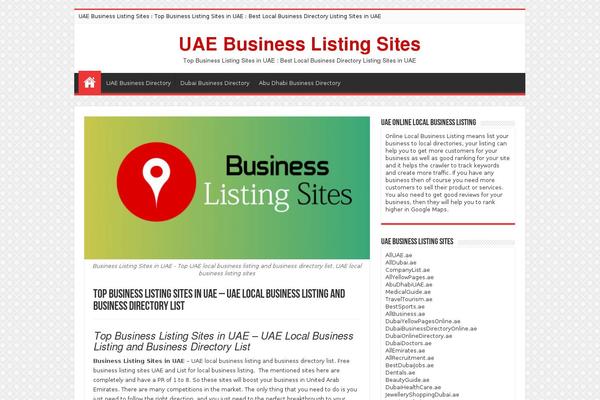 WordPress website example screenshot