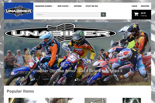unabiker.com site used Sport and Grunge