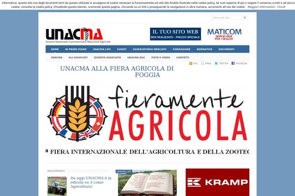 unacma.it site used Coralframework