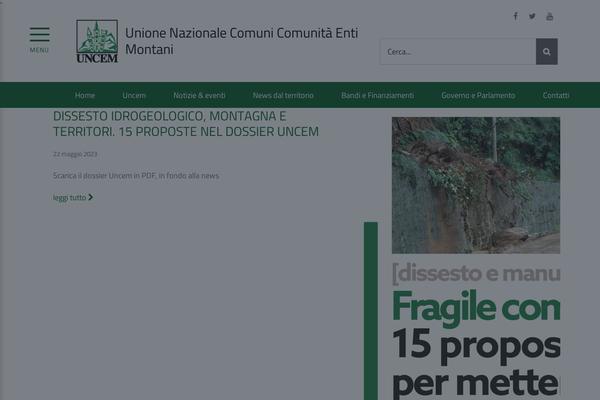 uncem.it site used Etinetpa-child
