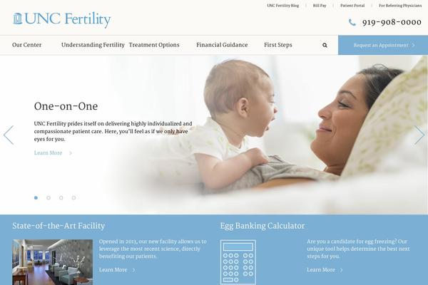 uncfertility.com site used Integramed-unc