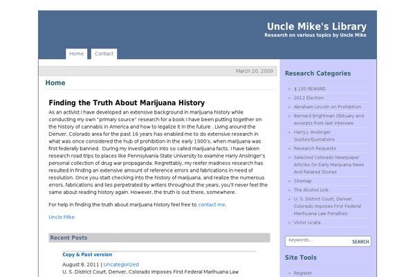 unclemikesresearch.com site used SimpleBlocks
