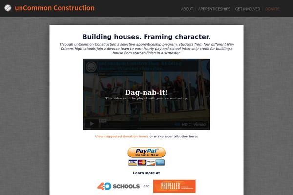 uncommonconstruction.org site used Ucc
