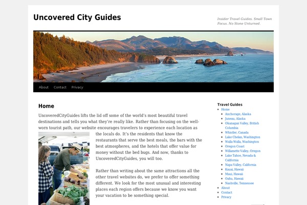 Twenty Ten theme site design template sample