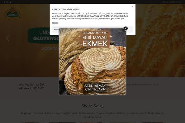 Superfood website example screenshot