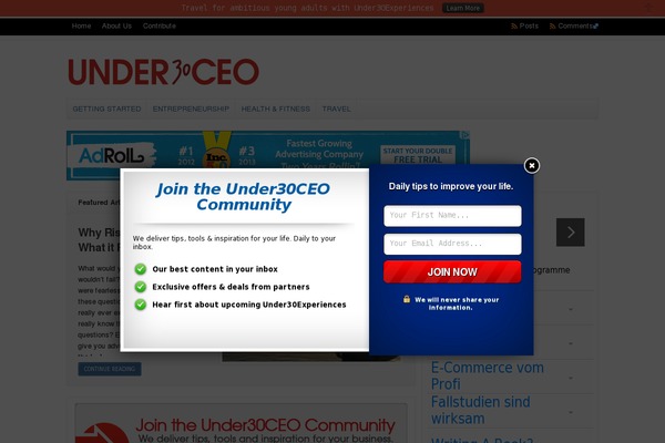 under30ceo.com site used Under30ceo