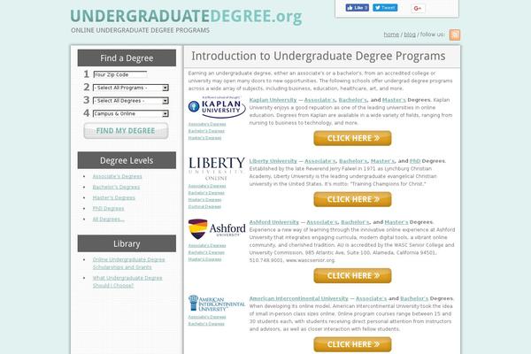 undergraduatedegree.org site used Ugd