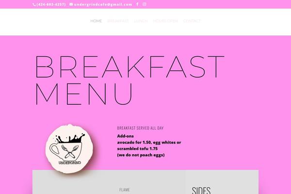 Divi theme site design template sample