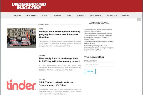undergroundmgzn.com site used Exquisite-wp2
