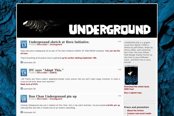 undergroundthecomic.com site used Mandigo