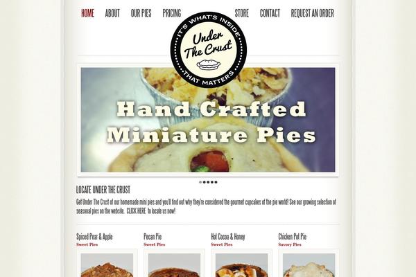 underthecrust.com site used Ermark-adora-wordpress