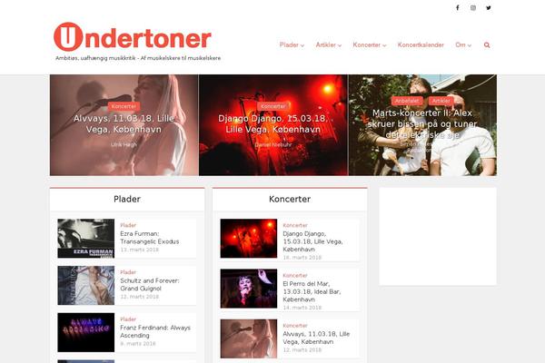 undertoner.dk site used VoiceChild