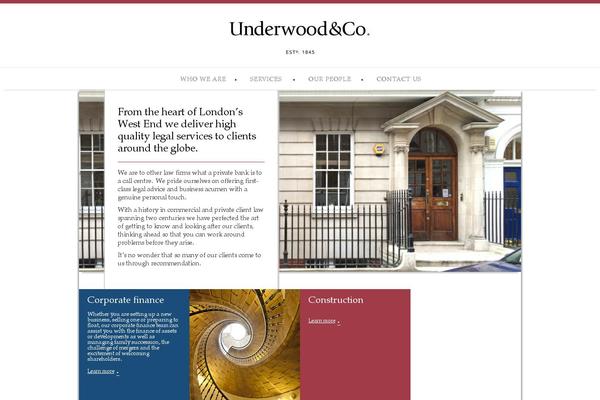 underwoodco.com site used Undderwood