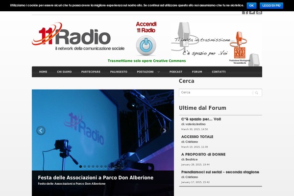 undiciradio.it site used Radio Station
