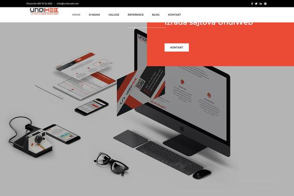 Pofo theme site design template sample