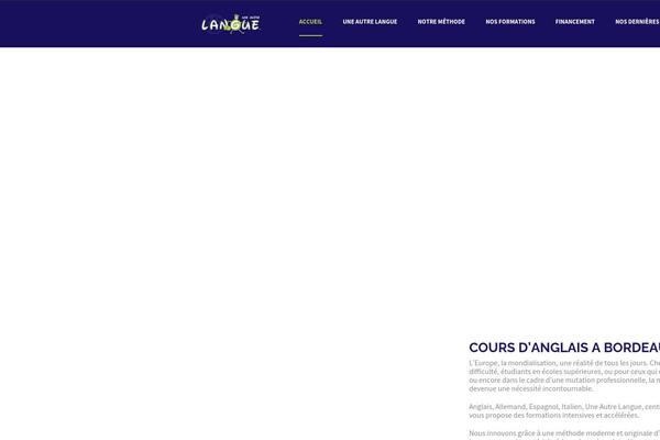 une-autre-langue.com site used Wp-kerna