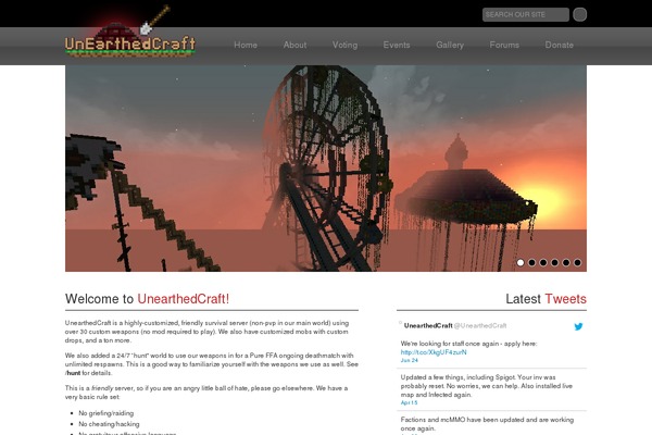 unearthedcraft.com site used Uec