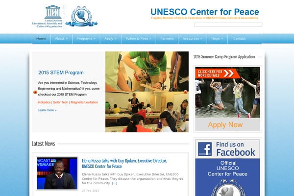 Unesco theme site design template sample