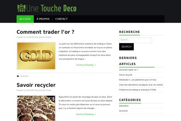 WordPress website example screenshot
