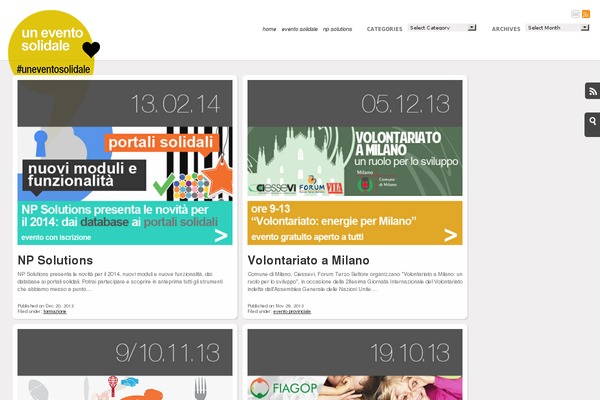 uneventosolidale.it site used Evento_solidale_theme