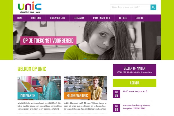 unic-utrecht.nl site used Unic