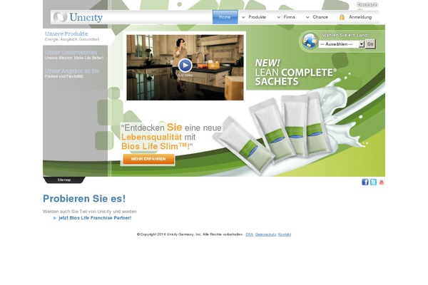 unicity-2016 theme websites examples