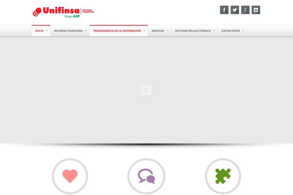 unifinsa.com site used Netstudio-wp