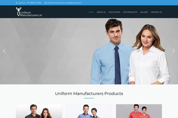 Uniform theme site design template sample
