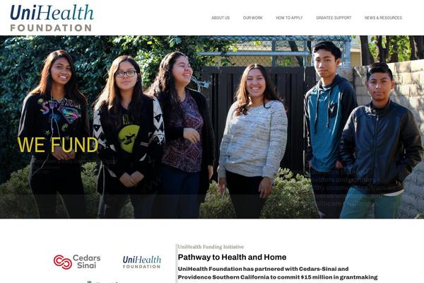 unihealthfoundation.org site used Divi-powerful