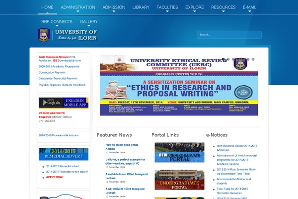 WordPress website example screenshot