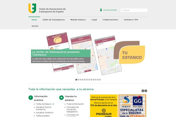 union-estanqueros.com site used Avada Child Theme
