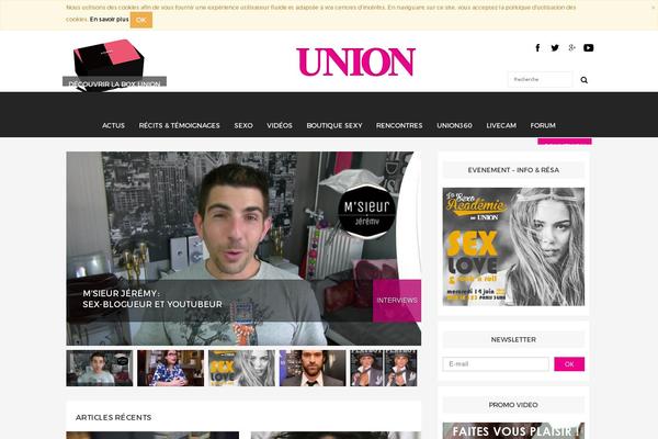 union.fr site used Union