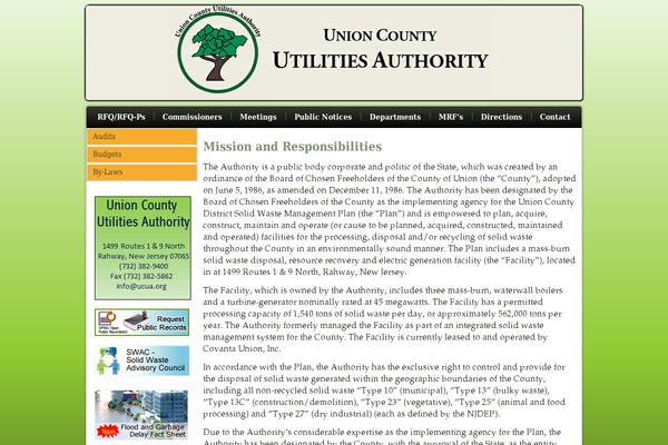 unioncountyutilitiesauthority.org site used Ucua12