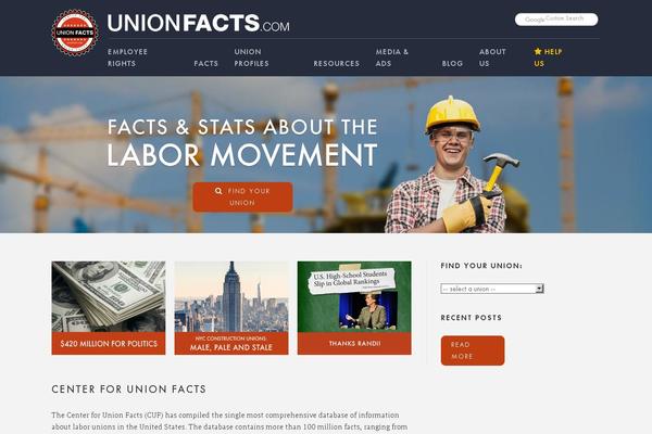 unionfacts.com site used Cuf-2013-redesign